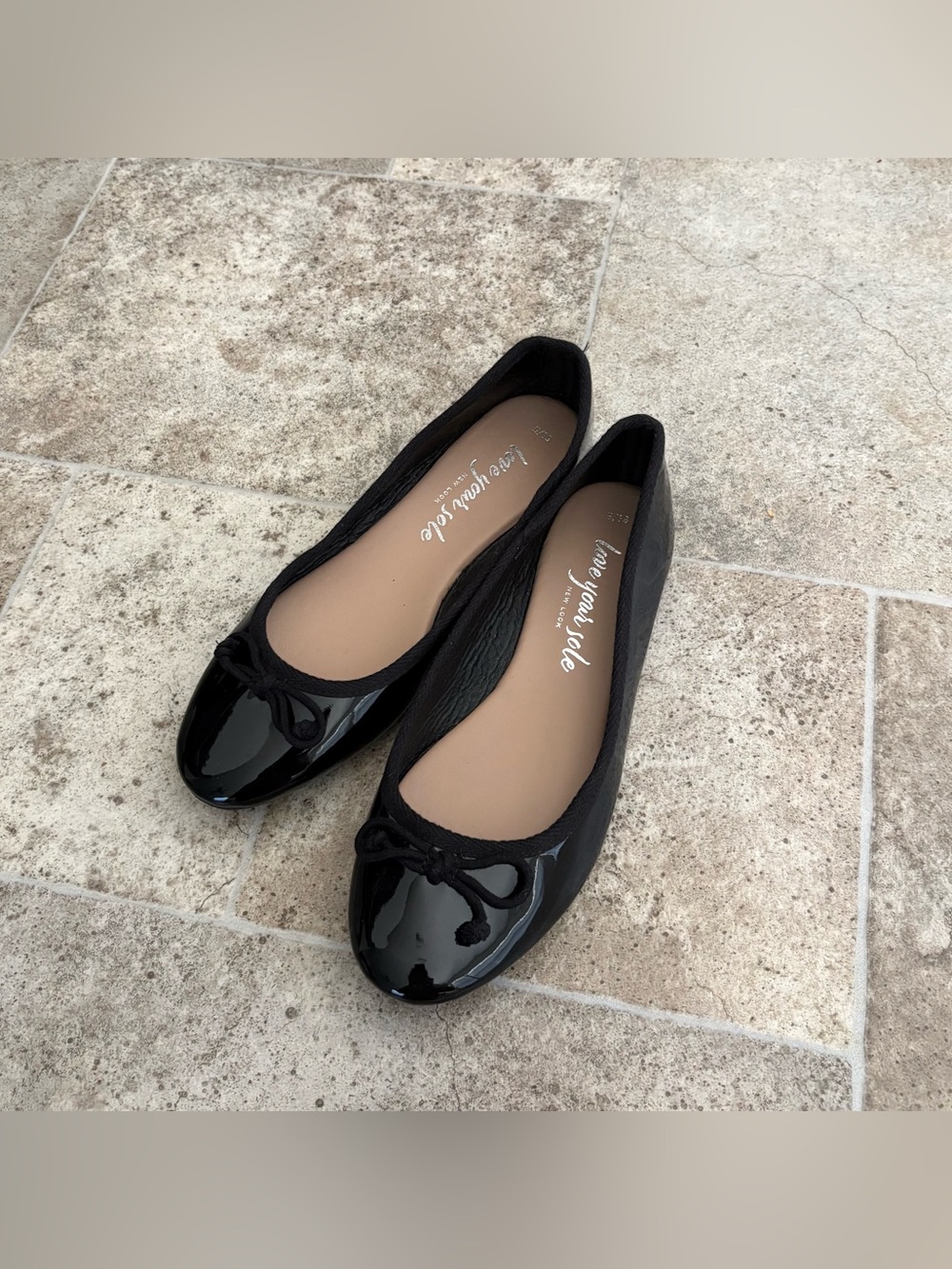 Brand new NEW LOOK Black Patent Ballet Flats